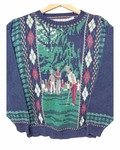 Golf Grandpa Knit Sweater Size Medium