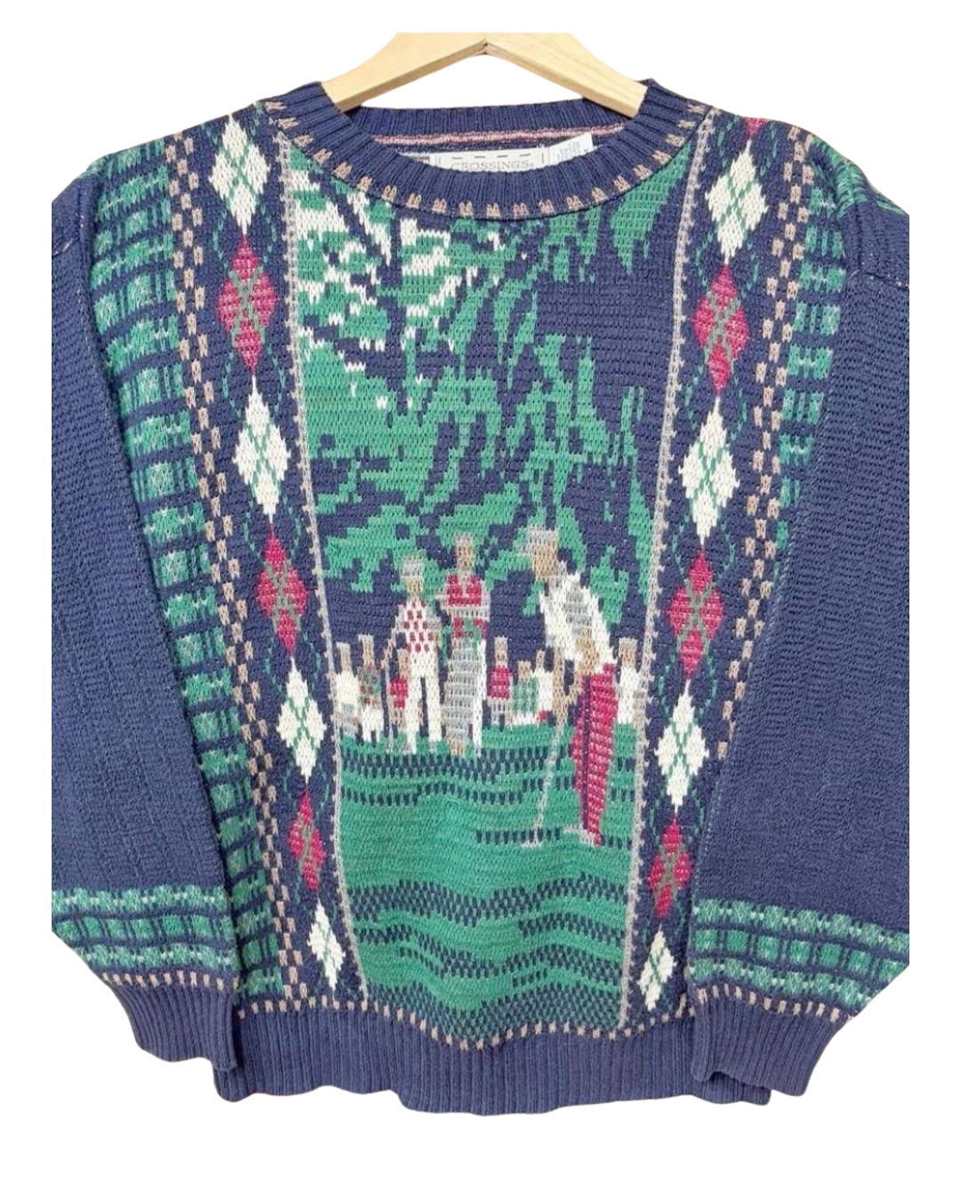 Golf Grandpa Knit Sweater Size Medium