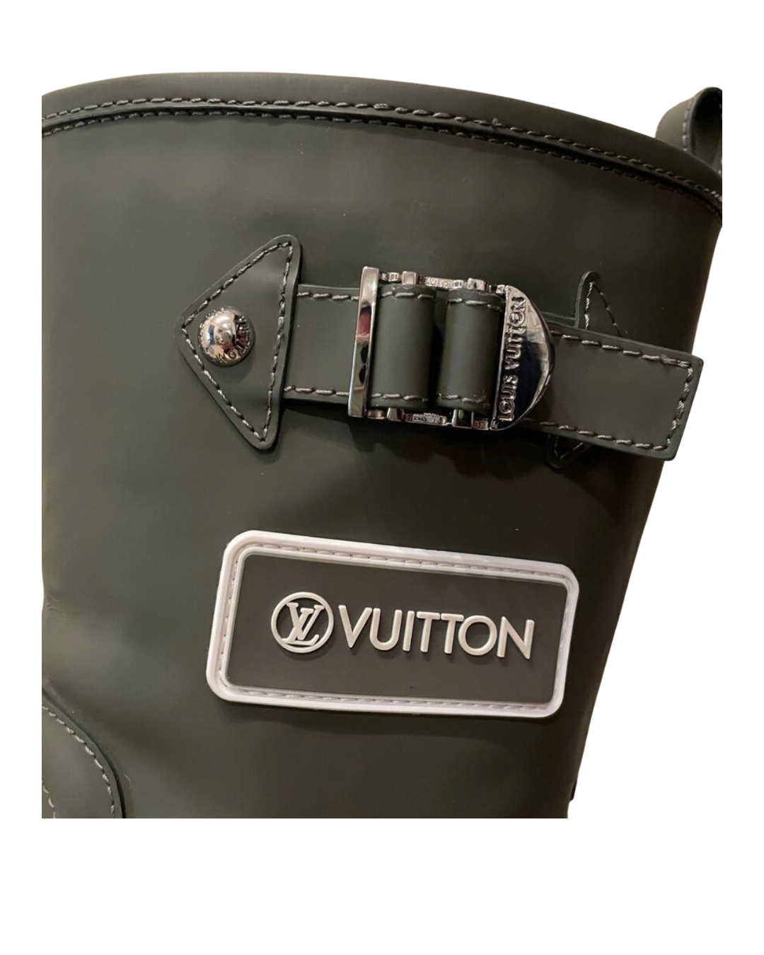 Louis Vuitton Rubber Territory Flat Half Boots Size 38